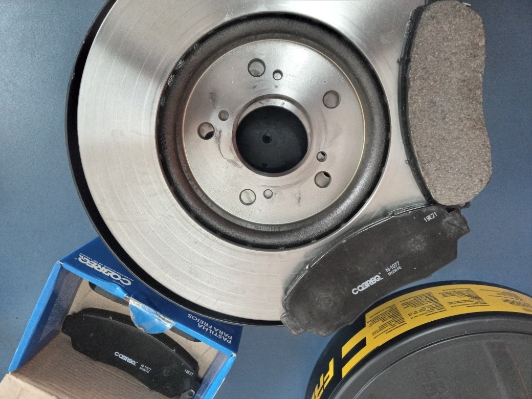 Kit Troca de Pastilhas e Discos de Freio Dianteiro Honda CRV 2.0